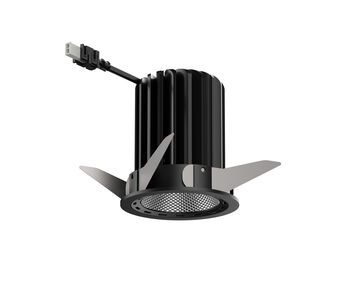 WEGA Downlight Black RAL9005 with trim Picture